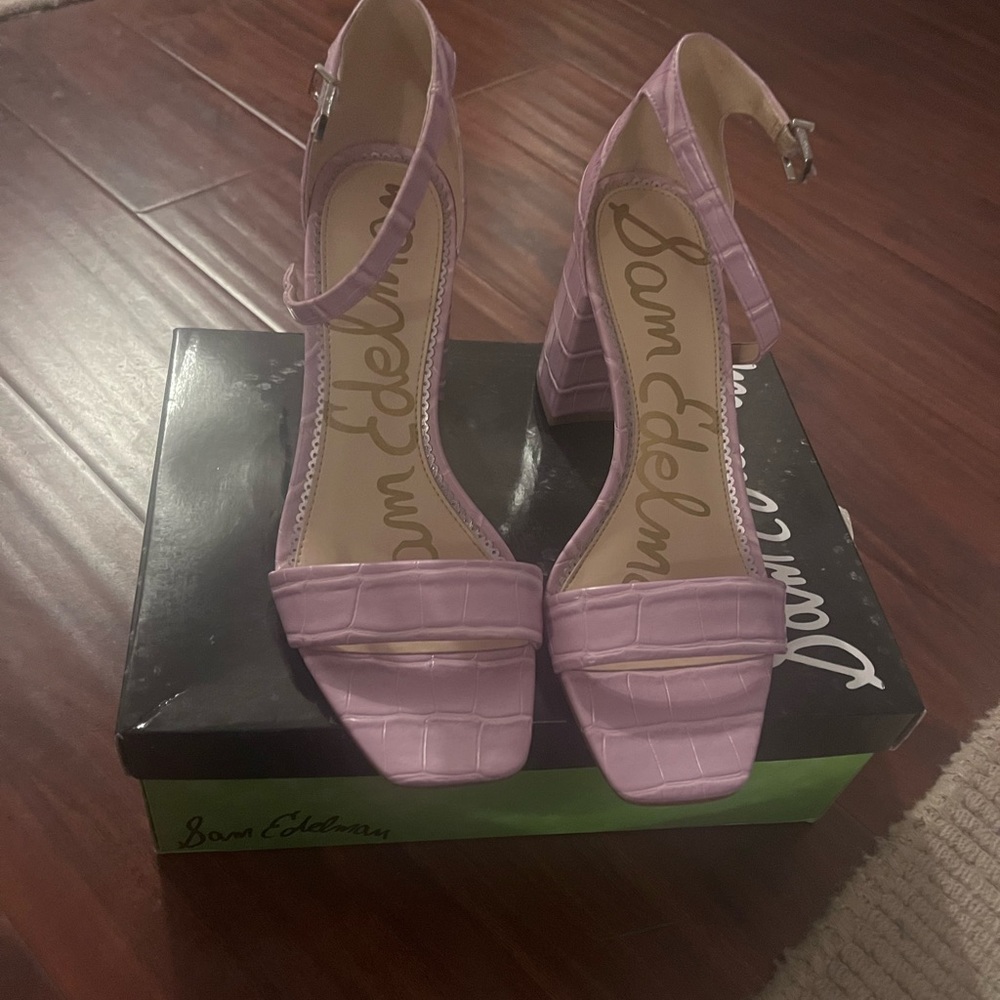 Sam Edelman Daniella in lilac croc